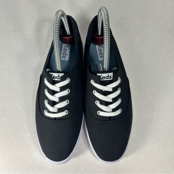 New Keds Canvas Breathable Black Lace Up Sneakers Shoes; Women’s Size 6 - Picture 8 of 15